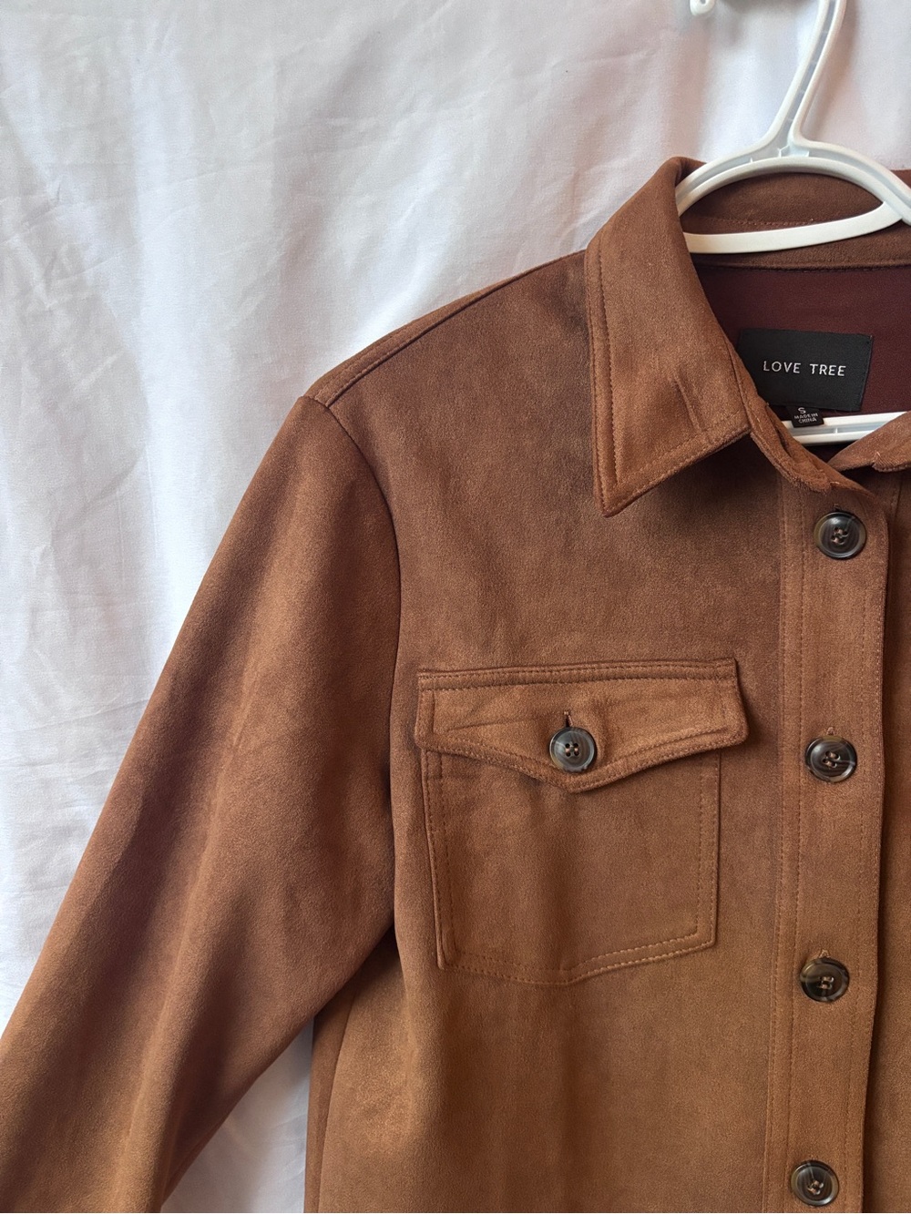 Suede Shacket Jacket - Picture 4 of 8